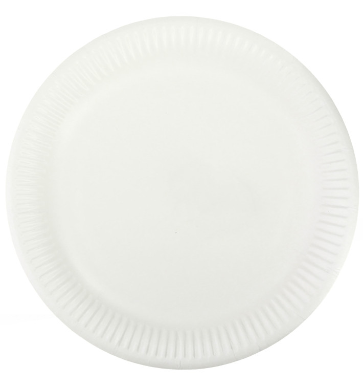 Talerz Papierowe Białe Ø23 cm (1000 Sztuk) Talerz Papierowe Białe Ø23 cm (1000 Sztuk)