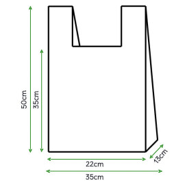 Reklamówki Plastikowe Zrywki 35x50cm Białe (200 Sztuk)