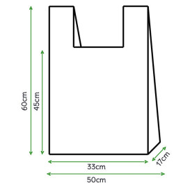 Reklamówki Plastikowe Zrywki 50x60cm Białe (100 Sztuk)