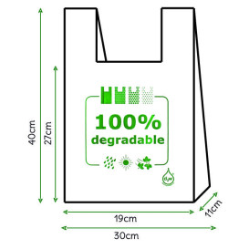 Reklamówki Plastikowe Zrywki 100% Degradowalny 30x40cm (200 Sztuk)