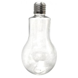 Butelka Żarówka Przezroczyste PET 100ml z Kapsel (250 Sztuk)