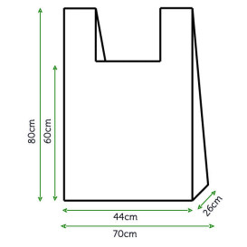 Reklamówki Plastikowe Zrywki 70x80cm Białe (100 Sztuk)
