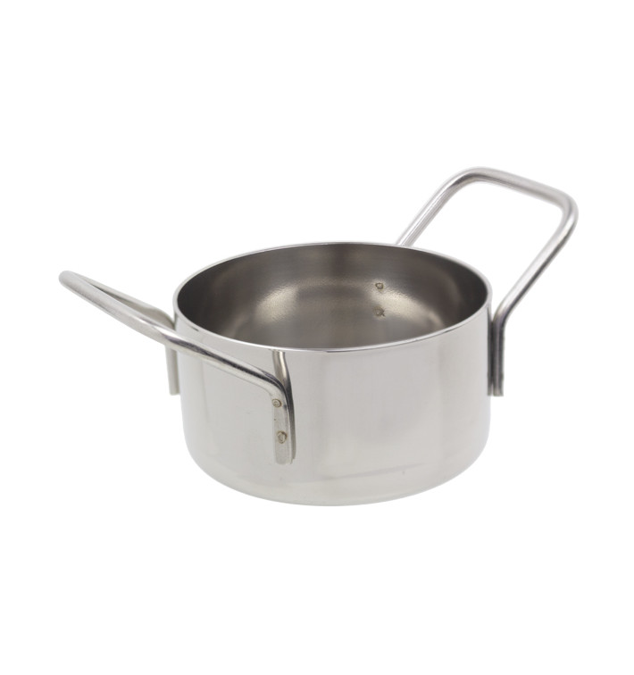 Mini Garnek Snackholder Stal Ø8x4,5cm (6 Sztuk) Mini Garnek Snackholder Stal Ø8x4,5cm (6 Sztuk)