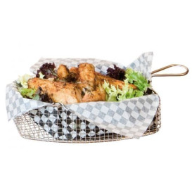 Mini Frytkownice Snackholder Stal 23x13x6cm (1 Sztuk)