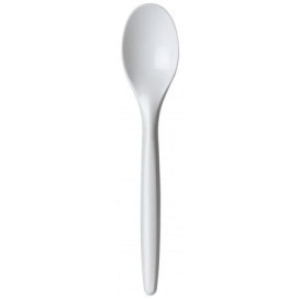 Łyżka Plastikowe Luxuri Białe 175 mm (100 Sztuk)