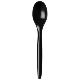 Łyżka Plastikowe Luxuri Czarni 175 mm (2000 Sztuk)