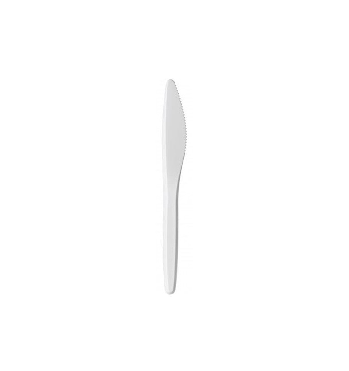 Nóż Plastikowi Luxuri Białe 175 mm (100 Sztuk) Nóż Plastikowi Luxuri Białe 175 mm (100 Sztuk)