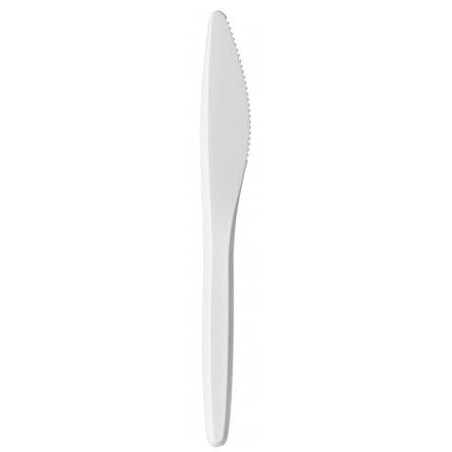 Nóż Plastikowi Luxuri Białe 175 mm (100 Sztuk)