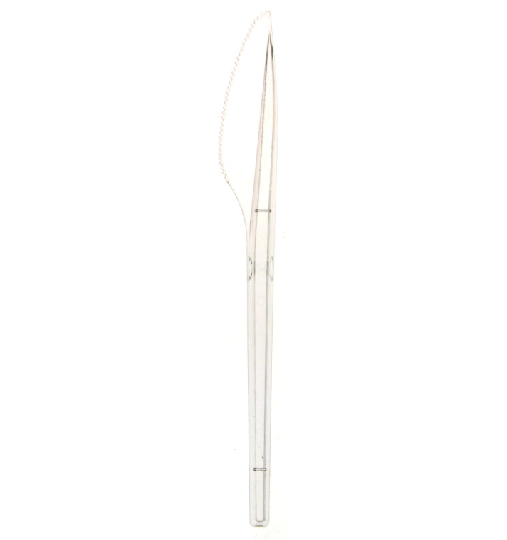Nóż Plastikowi PS Przezroczyste 170mm (100 Sztuk) Nóż Plastikowi PS Przezroczyste 170mm (100 Sztuk)