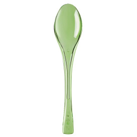 Łyżka Plastikowe Fly Zielony Limonka Przezroczyste 145mm (3000 Sztuk)