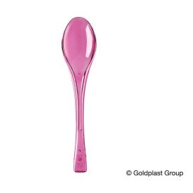 Łyżka Plastikowe Fly Fuchsia Przezroczyste 145mm (50 Sztuk)