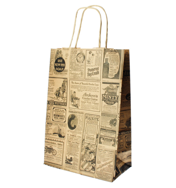 Miski Papierowe Kraft z Uchwytami "Times" 80g 20+10x29 cm (250 Sztuk) Miski Papierowe Kraft z Uchwytami "Times" 80g 20+10x29 cm (250 Sztuk)