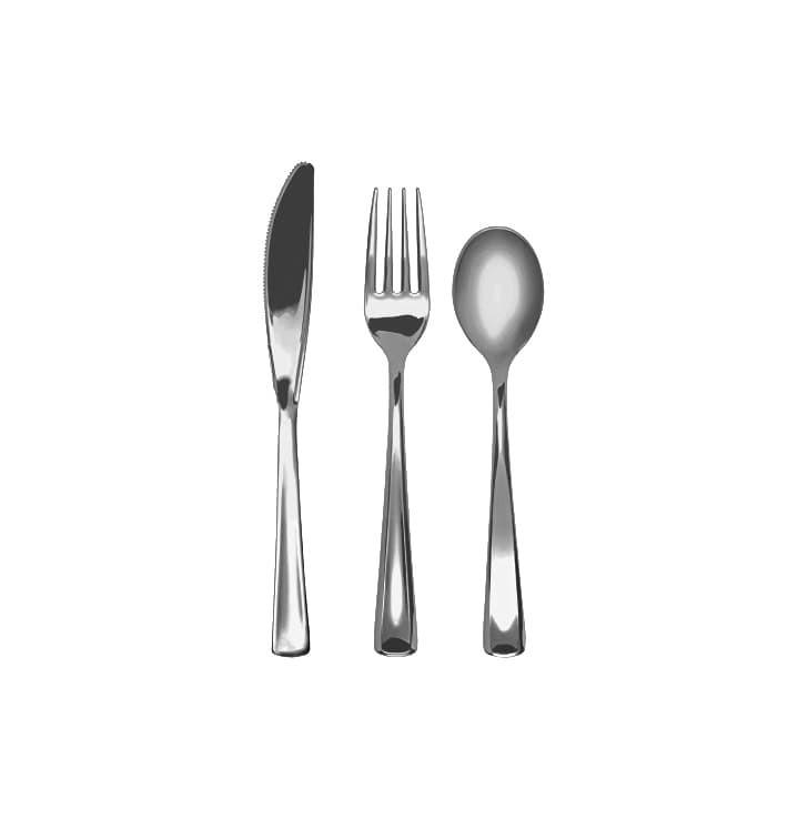 Kit Widelczyki, Nóż i Łyżka Metaluizowanes (1 Kit) Kit Widelczyki, Nóż i Łyżka Metaluizowanes (1 Kit)