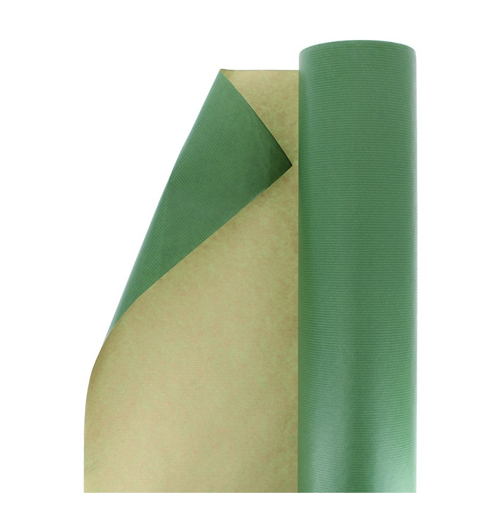 Paper Roll of Gift Wrap Kraft Green 100m (1 Unit) Paper Roll of Gift Wrap Kraft Green 100m (1 Unit)