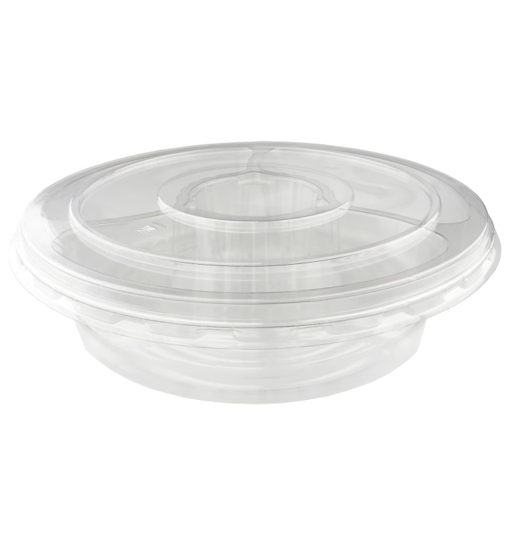 Miski Plastikowe PET 4C z Pokrywką Ø26x7cm (100 Sztuk) Miski Plastikowe PET 4C z Pokrywką Ø26x7cm (100 Sztuk)