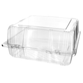 Pojemniki Pokrywka do Zawiasie Pieczenia PET 20x20x10cm (220 Sztuk)