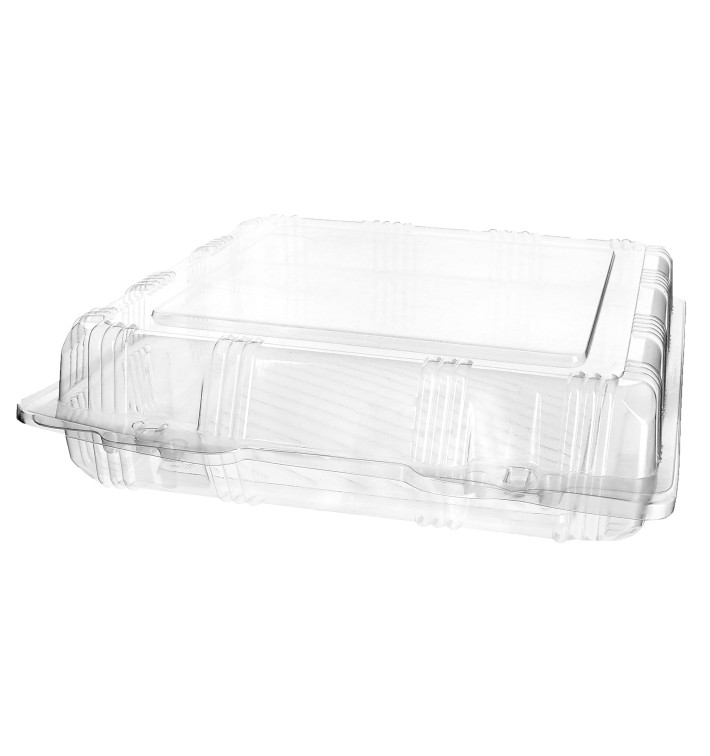 Pojemniki Pokrywka do Zawiasie Pieczenia PET 22x22x6cm (20 Sztuk) Pojemniki Pokrywka do Zawiasie Pieczenia PET 22x22x6cm (20 Sztuk)