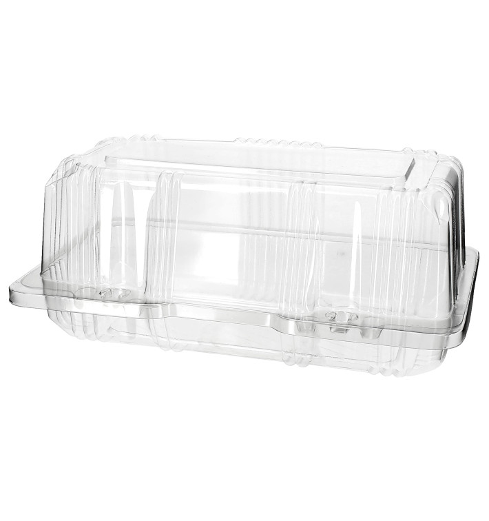 Pojemniki Pokrywka do Zawiasie Pieczenia PET 18x9,5x8cm (20 Sztuk) Pojemniki Pokrywka do Zawiasie Pieczenia PET 18x9,5x8cm (20 Sztuk)