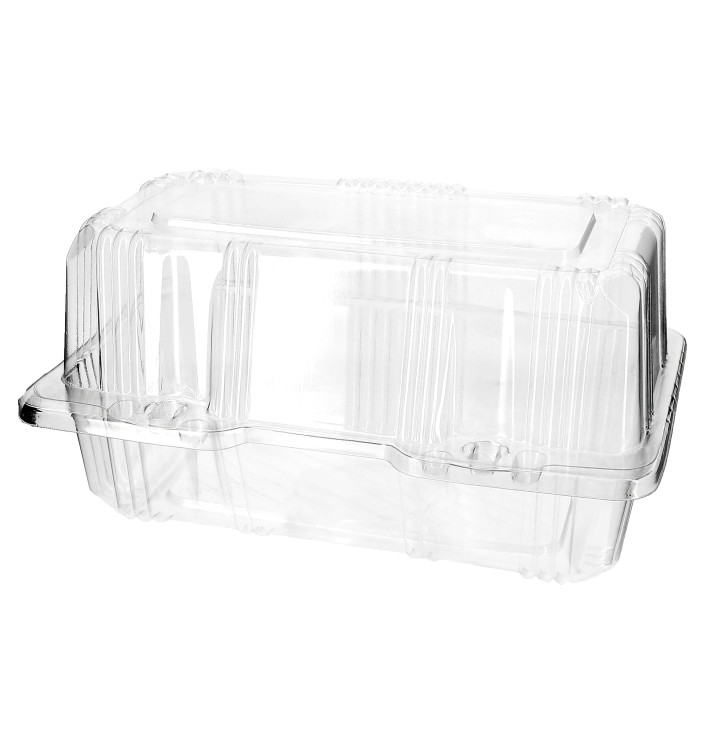 Pojemniki Pokrywka do Zawiasie Pieczenia PET 18x9,5x10cm (20 Sztuk) Pojemniki Pokrywka do Zawiasie Pieczenia PET 18x9,5x10cm (20 Sztuk)