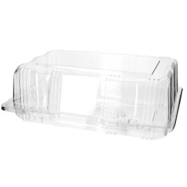 Pojemniki Pokrywka do Zawiasie Pieczenia PET 22x14,5x8cm (220 Sztuk)
