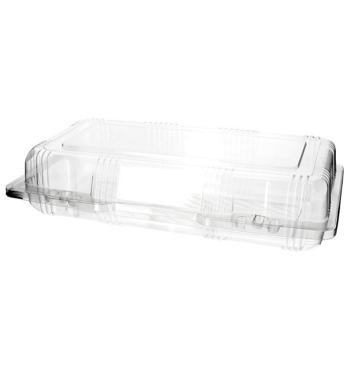 Pojemniki Pokrywka do Zawiasie Pieczenia PET 26x13x6cm (220 Sztuk) Pojemniki Pokrywka do Zawiasie Pieczenia PET 26x13x6cm (220 Sztuk)