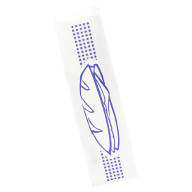 Miski Papierowe Kanapki Niebieski 9+5x32cm (1000 Sztuk)