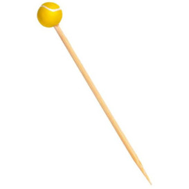 Szpikulce do Mięsa Bambusowe Dekoracje Tenis 120mm (100 Sztuk)