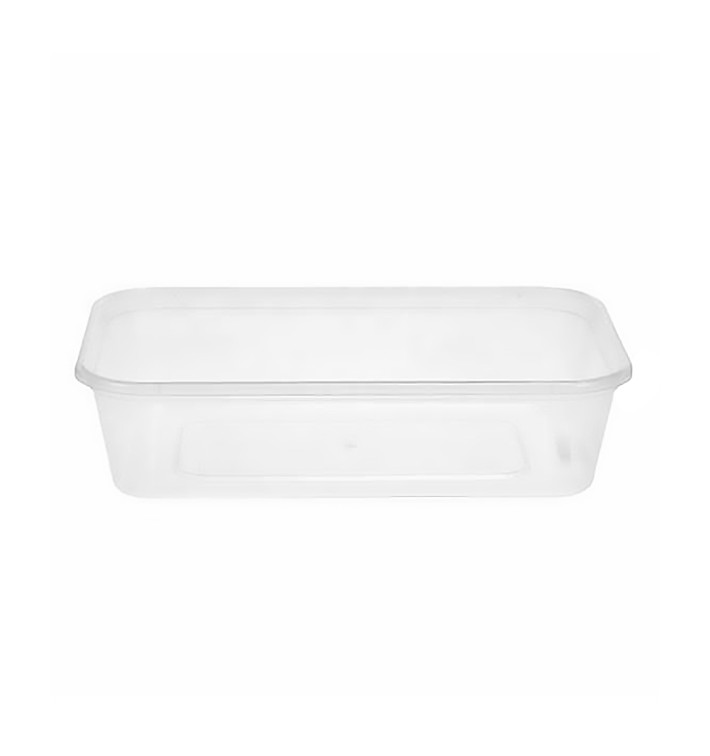 Miski Plastikowe Prostokątny PP 500 ml (50 Sztuk) Miski Plastikowe Prostokątny PP 500 ml (50 Sztuk)