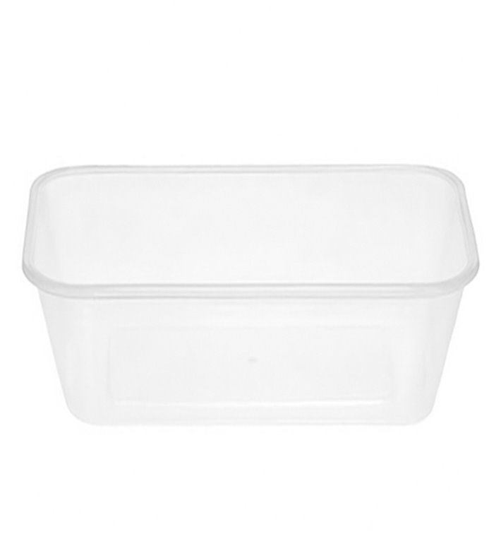 Miski Plastikowe Prostokątny PP 750 ml (500 Sztuk) Miski Plastikowe Prostokątny PP 750 ml (500 Sztuk)