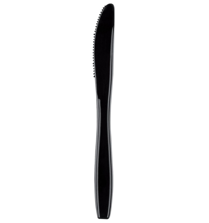 Nóż Plastikowi Premium PS Czarni 190mm (1000 Sztuk) Nóż Plastikowi Premium PS Czarni 190mm (1000 Sztuk)