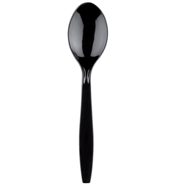 Łyżka Plastikowe Premium PS Czarni 190mm (50 Sztuk) Łyżka Plastikowe Premium PS Czarni 190mm (50 Sztuk)