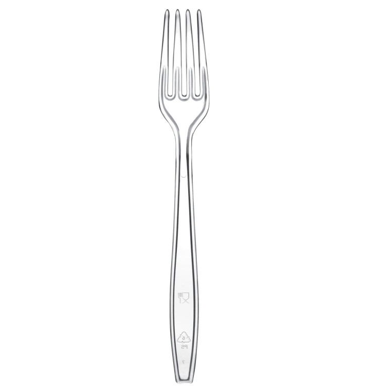 Widelczyki Plastikowe Premium PS Przezroczyste 190mm (50 Sztuk) Widelczyki Plastikowe Premium PS Przezroczyste 190mm (50 Sztuk)