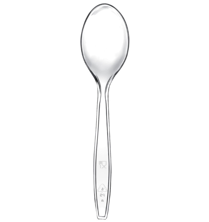 Łyżka Plastikowe Premium PS Przezroczyste 190mm (50 Sztuk) Łyżka Plastikowe Premium PS Przezroczyste 190mm (50 Sztuk)