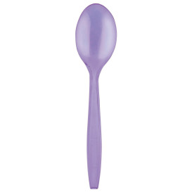 Łyżka Plastikowe PS Premium Liliowa 190mm (50 Sztuk)