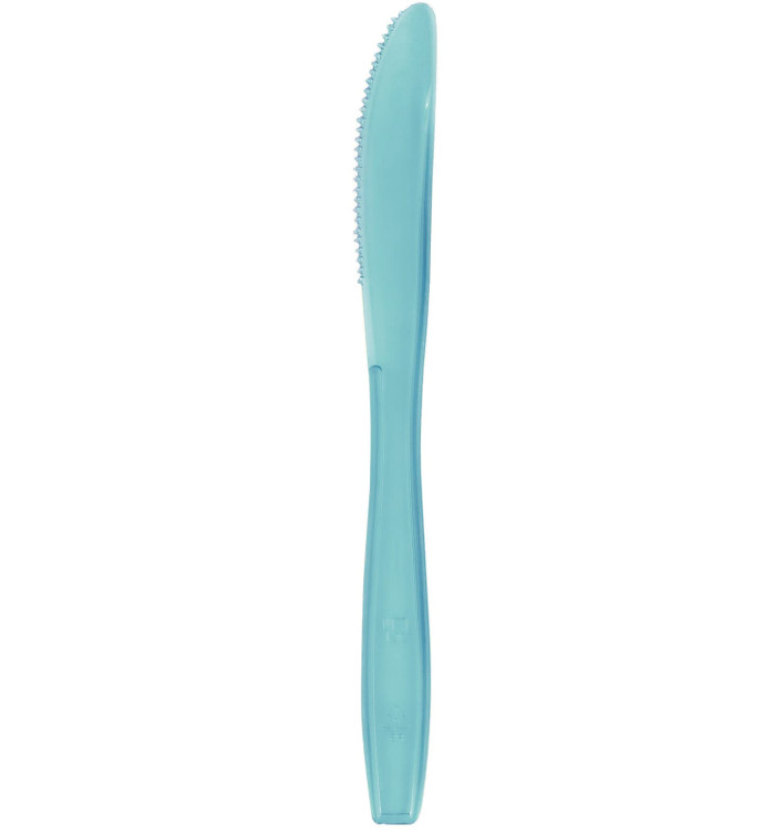 Nóż Plastikowi PS Premium Turkusowe 190mm (50 Sztuk) Nóż Plastikowi PS Premium Turkusowe 190mm (50 Sztuk)