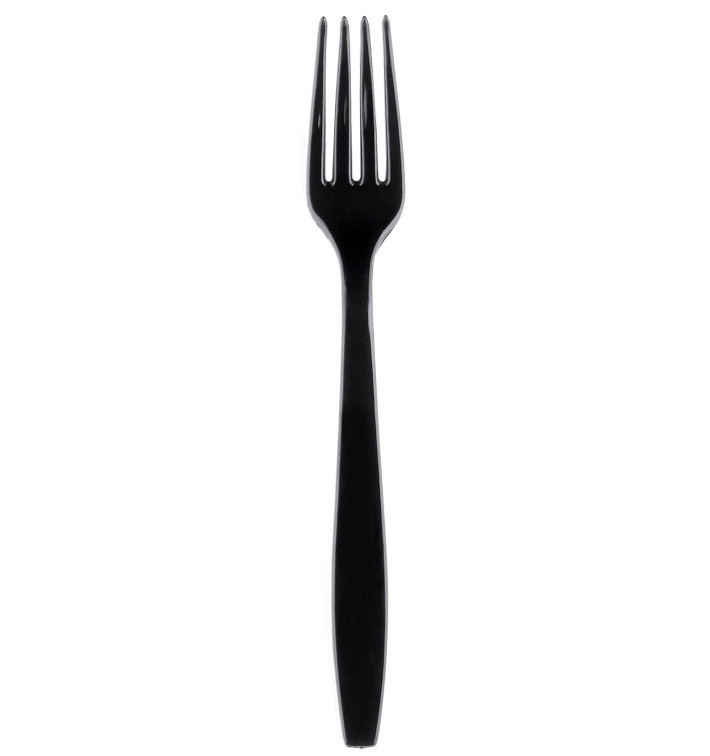 Widelczyki Plastikowe Premium PS Czarni 190mm (50 Sztuk) Widelczyki Plastikowe Premium PS Czarni 190mm (50 Sztuk)