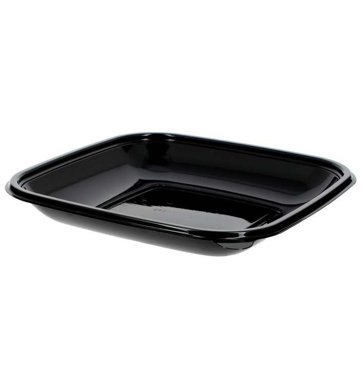 Miski Plastikowe Czarni PET 500ml 190x190x30mm (50 Sztuk) Miski Plastikowe Czarni PET 500ml 190x190x30mm (50 Sztuk)