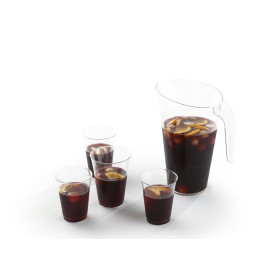 Kubki Plastikowe PS Wtryskiwane Przezroczyste 250ml (25 Sztuk)