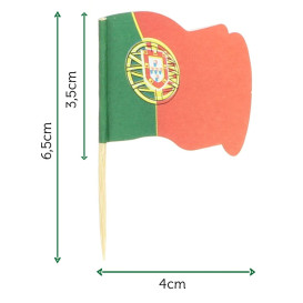 Wykałaczki z Flagami "Portugalia" 65mm (14.400 Sztuk)