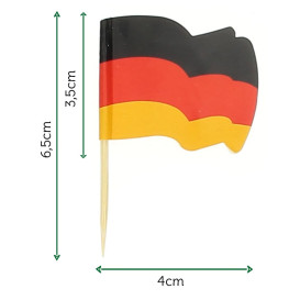 Wykałaczki z Flagami "Alemania" 65mm (14.400 Sztuk)
