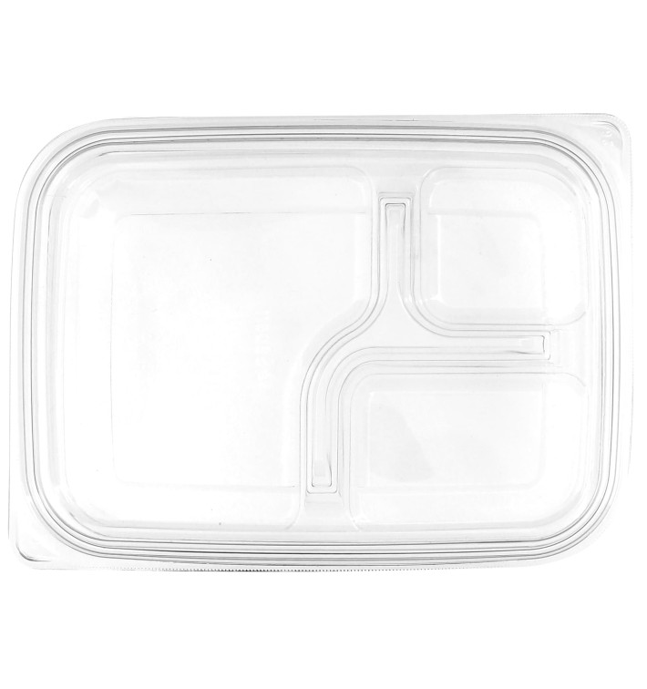 Wieczko Płaskie Plastikowe dla Pojemniki PET 22x16cm (75 Sztuk) Wieczko Płaskie Plastikowe dla Pojemniki PET 22x16cm (75 Sztuk)