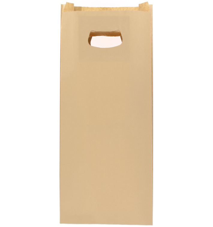 Torby Papierowe Hawanna z Wyciętym Uchwytem 18+6x32cm (50 Sztuk) Torby Papierowe Hawanna z Wyciętym Uchwytem 18+6x32cm (50 Sztuk)