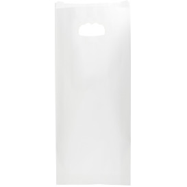 Torby Papierowe Białe z Wyciętym Uchwytem 18+6x32cm (50 Sztuk)