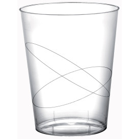 Kubki Plastikowe Księżyc Przezroczyste PS 320ml (400 Sztuk)