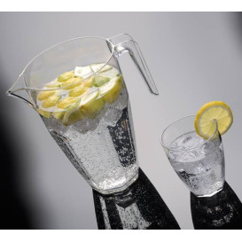 Dzbanki Wielokrotnego Użytku z Pokrywką Przezroczyste SAN 2250ml (1 Sztuk)