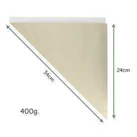 Rożek papierowi Naturalne 340mm 400g (200 Sztuk)