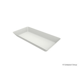 Sugarcane Mini Tray White 13x7cm (50 Units) 