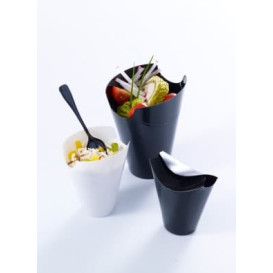 Tasting Plastic Container PP "Click-Clack" Black 180ml (200 Units)