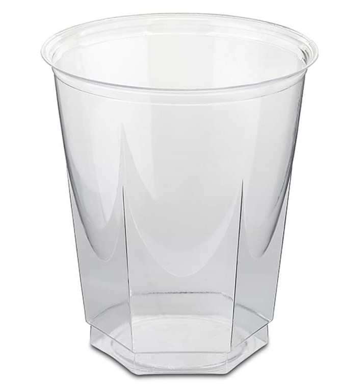 Kubki Plastikowe Hexagonalny PS Szkło 250ml (50 Sztuk) Kubki Plastikowe Hexagonalny PS Szkło 250ml (50 Sztuk)