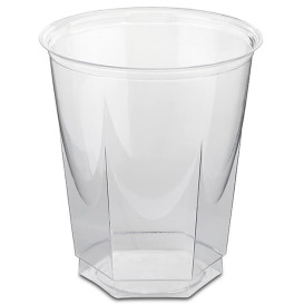 Kubki Plastikowe Hexagonalny PS Szkło 250ml (1250 Sztuk)